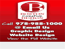 Tablet Screenshot of bostoncreativedesign.com